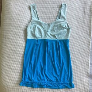 Lululemon Athletica Two-Tone Blue Tank Top